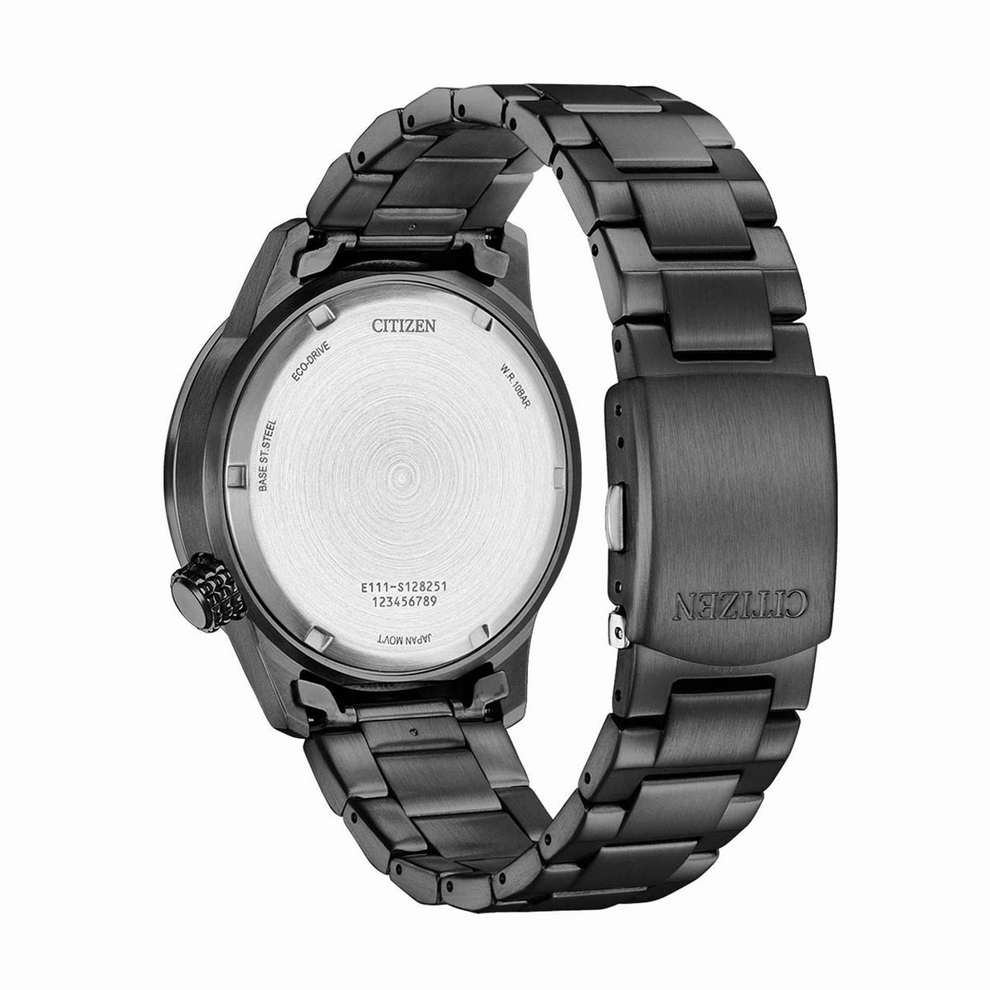 Citizen Men's Watch - Eco-Drive Black Dial Stainless Steel Bracelet | BM7555-83E