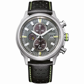 Citizen Men's Watch - Eco Drive Chronograph Grey and Black Dial Strap | CA0739-13H