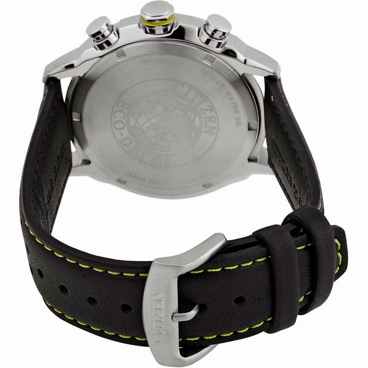 Citizen Men's Watch - Eco Drive Chronograph Grey and Black Dial Strap | CA0739-13H