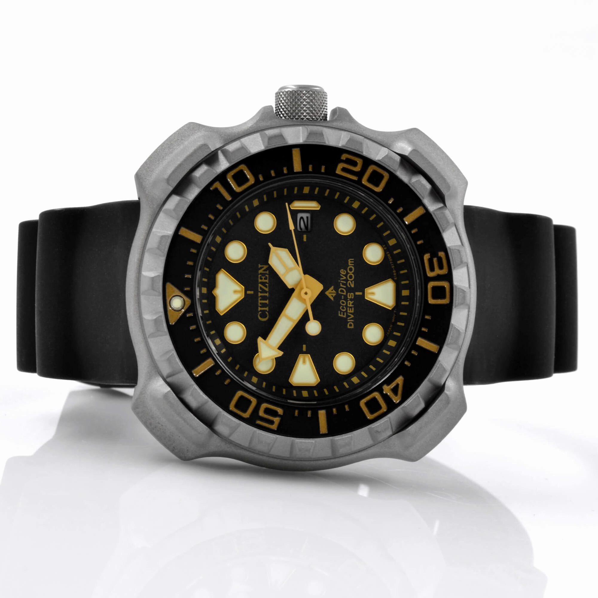 Citizen Men's Watch - Promaster Eco-Drive Black Dial Polyurethane Strap | BN0220-16E