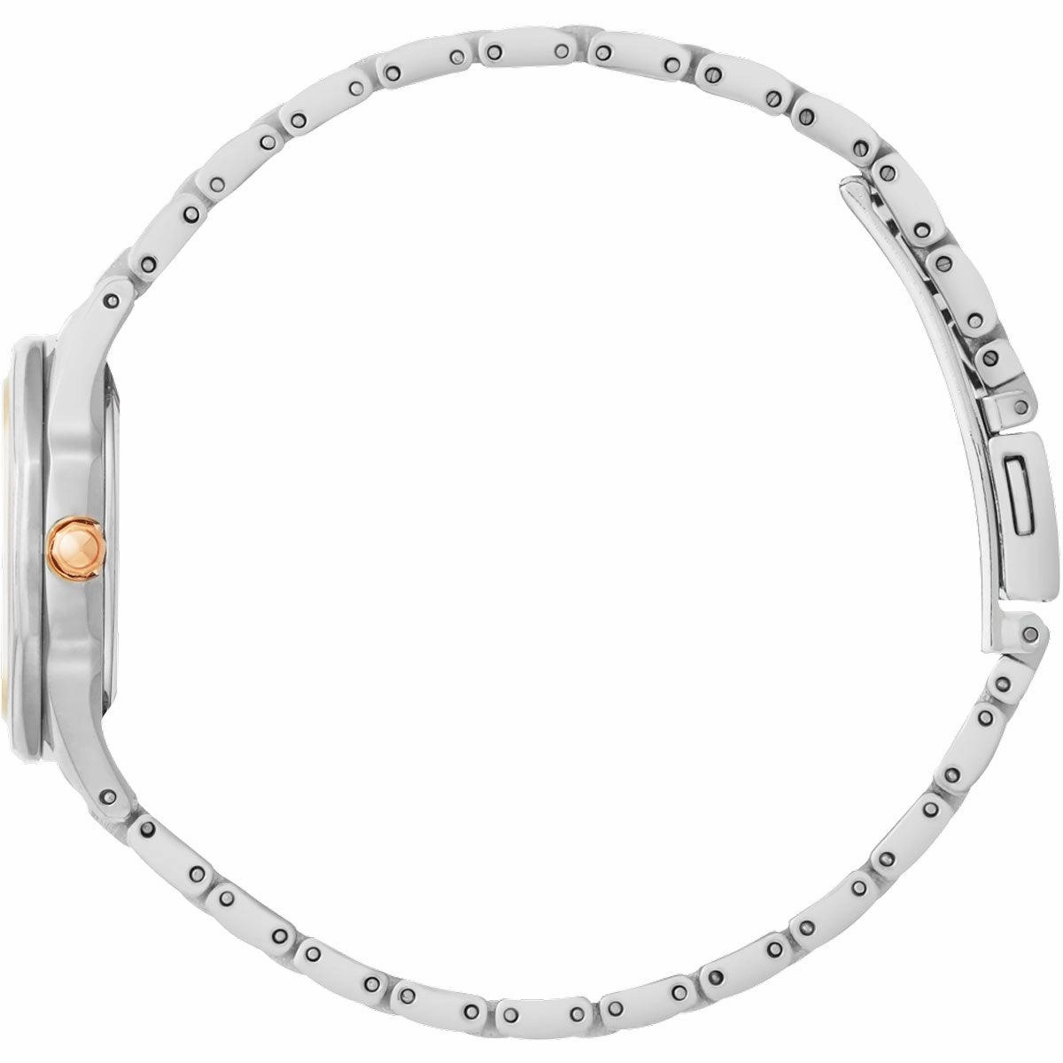 Citizen Women's Diamond Watch - Corso Black Dial Two Tone Bracelet | EW2586-58E
