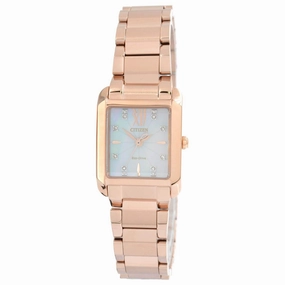 Citizen Women's Eco Drive Watch - Bianca L Rose Gold Tone Bracelet | EW5553-51D