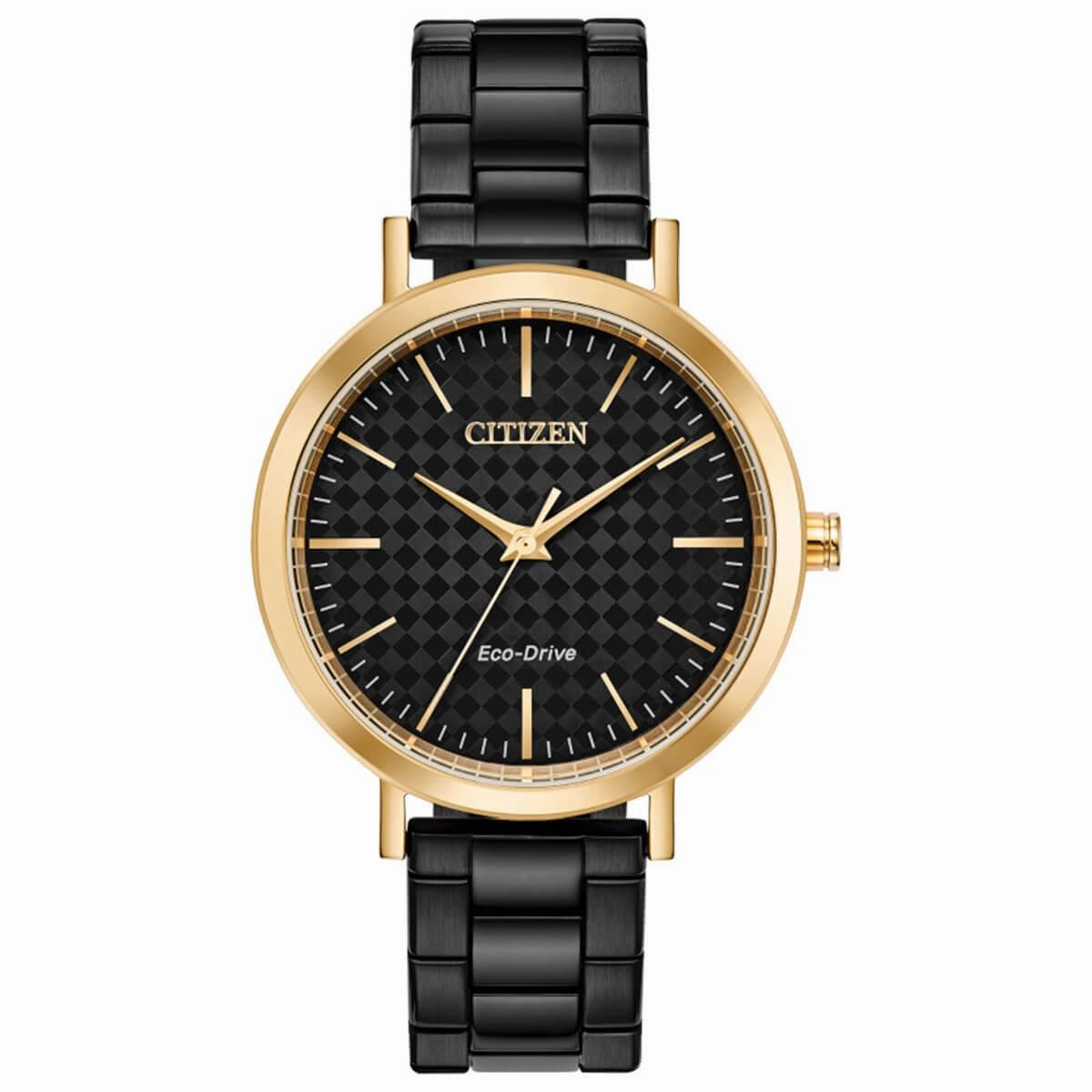 Citizen Women's Eco Drive Watch - Drive Black Stainless Steel Bracelet | EM0768-54E