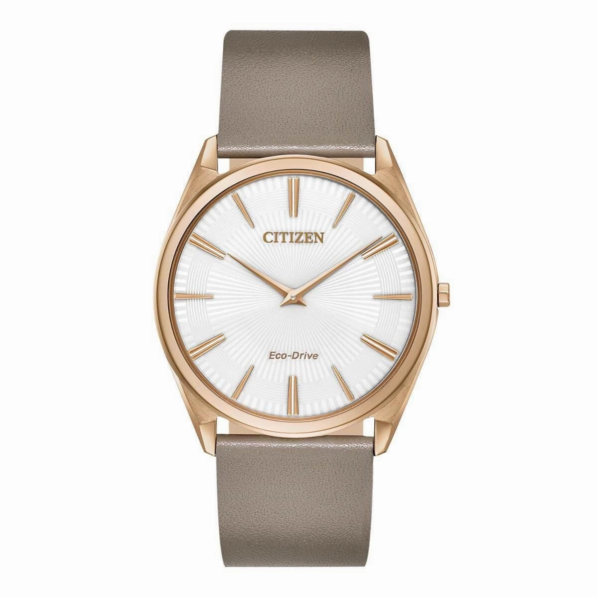 Citizen Women's Eco-Drive Watch - Stiletto Tan Leather Strap | AR3076-08A