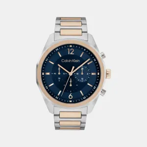 Ck Force Men Blue Chronograph Stainless Steel Watch 25200265