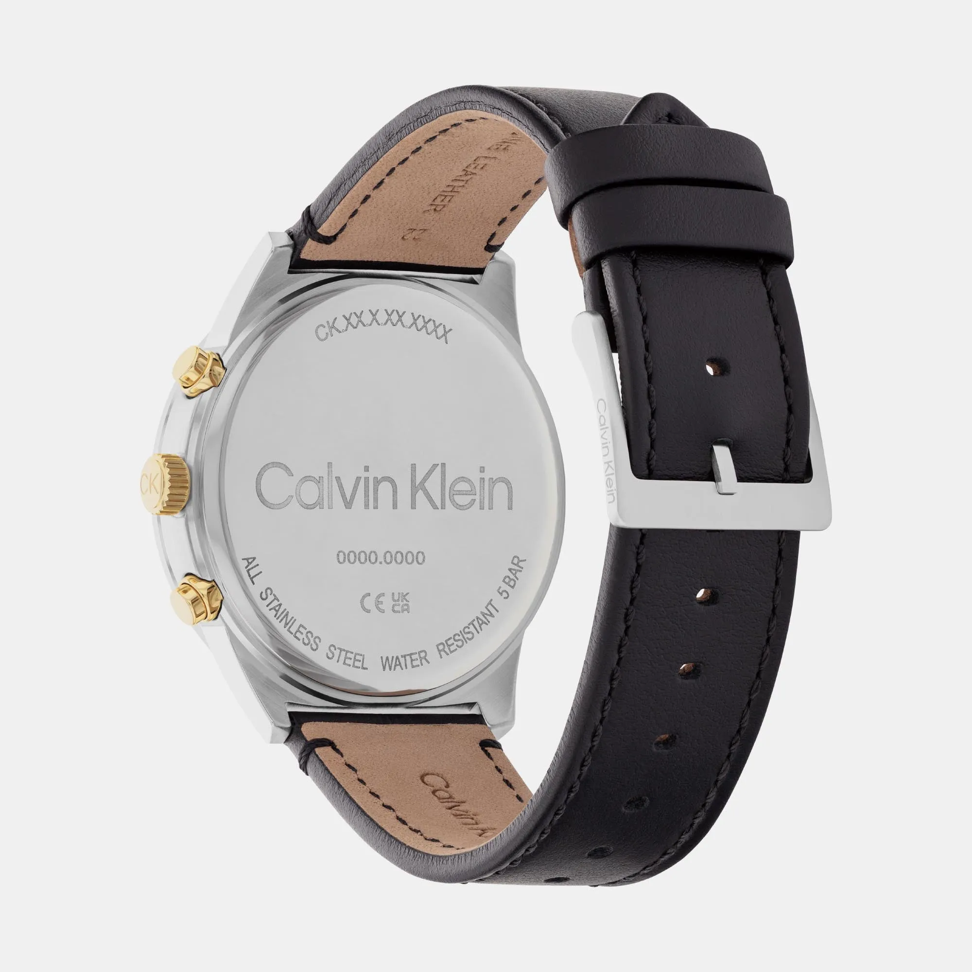 Ck Impressive Men White Analog Leather Watch 25200299