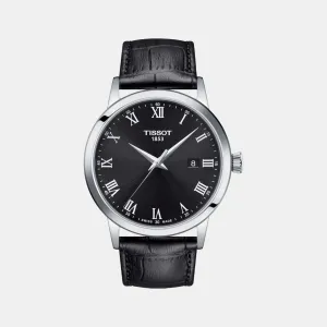 Classic Dream Men's Black Analog Leather Watch T1294101605300