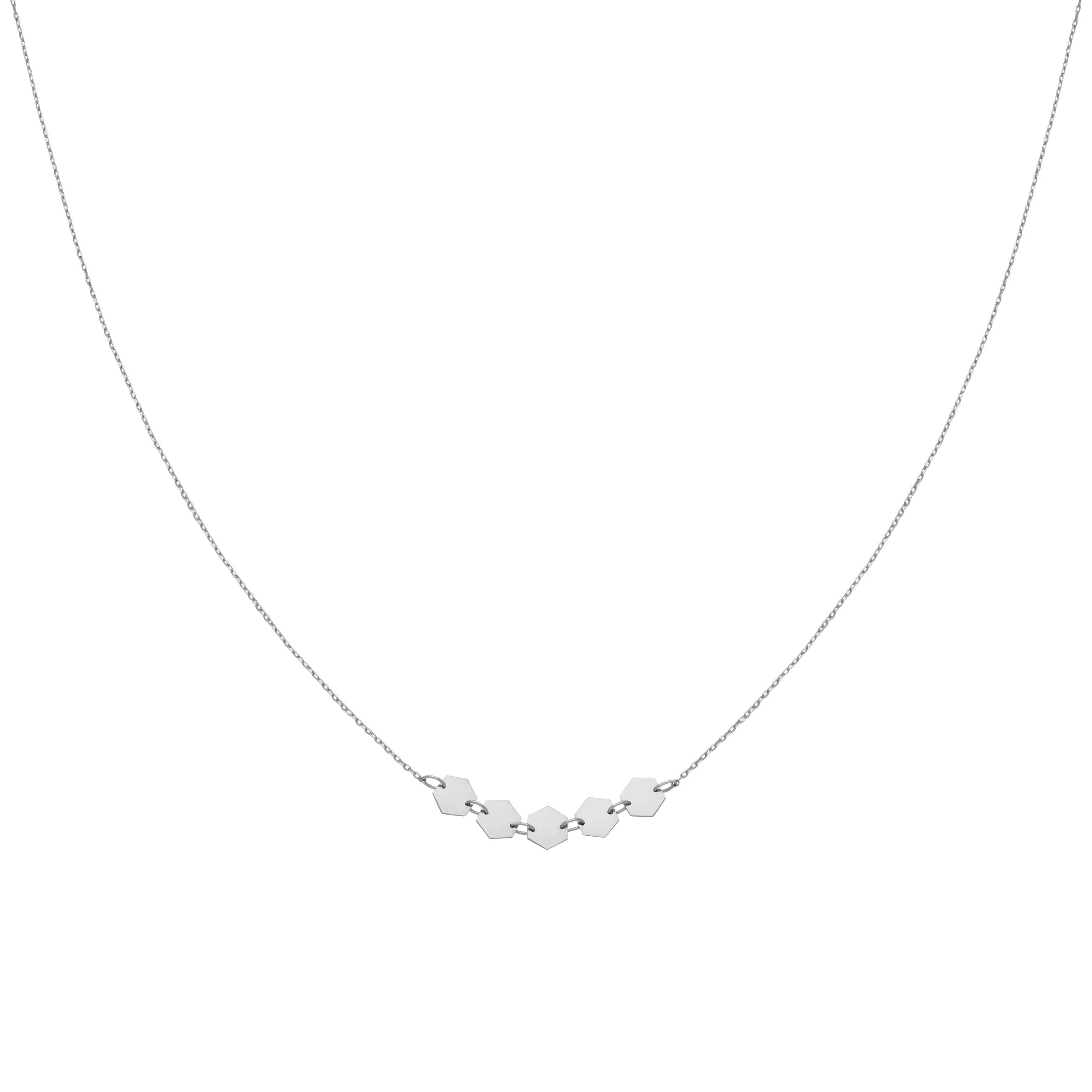 Collier CLUSE Essentielle Silver Hexagons CLJ22001