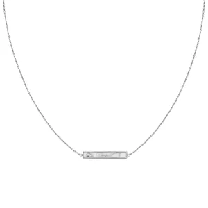 Collier CLUSE Idylle Silver Marble Bar CLJ22009