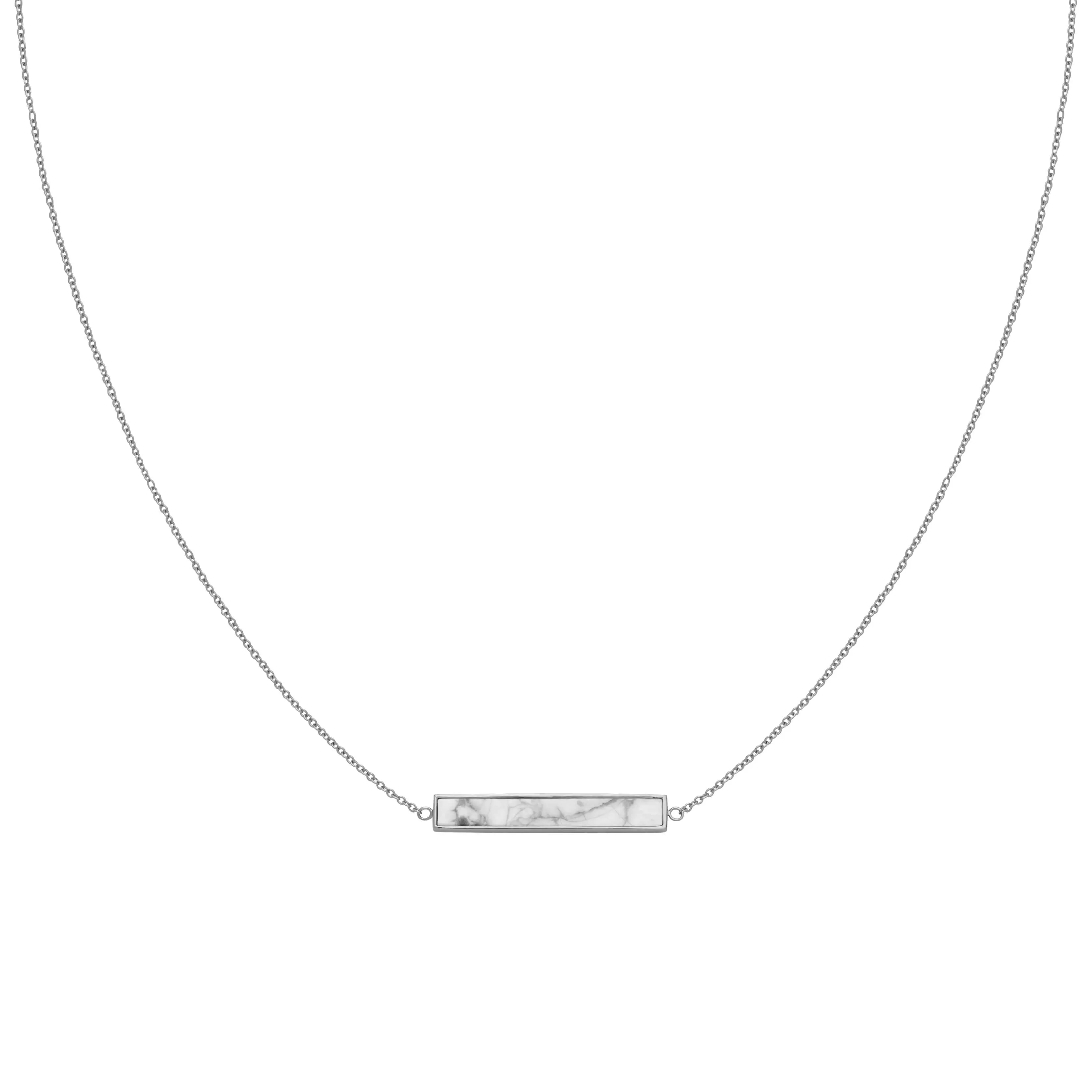 Collier CLUSE Idylle Silver Marble Bar CLJ22009