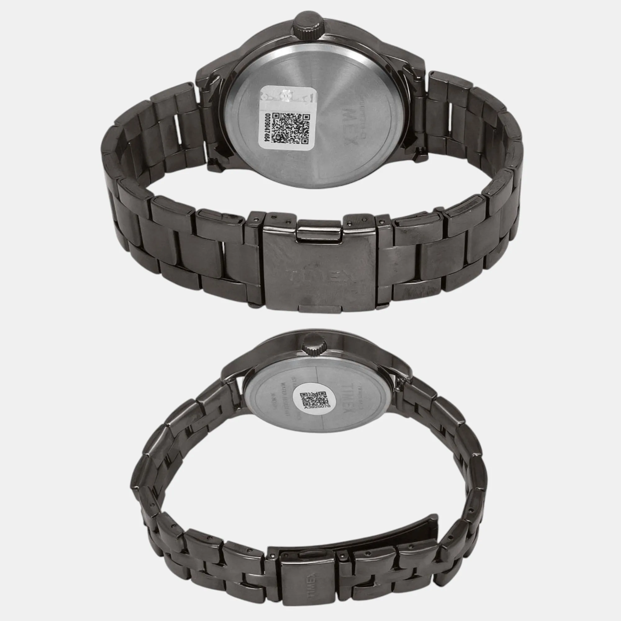 Couple Quartz Burgundy Dial Multi-Function Stainless Steel Watch TW00PR314