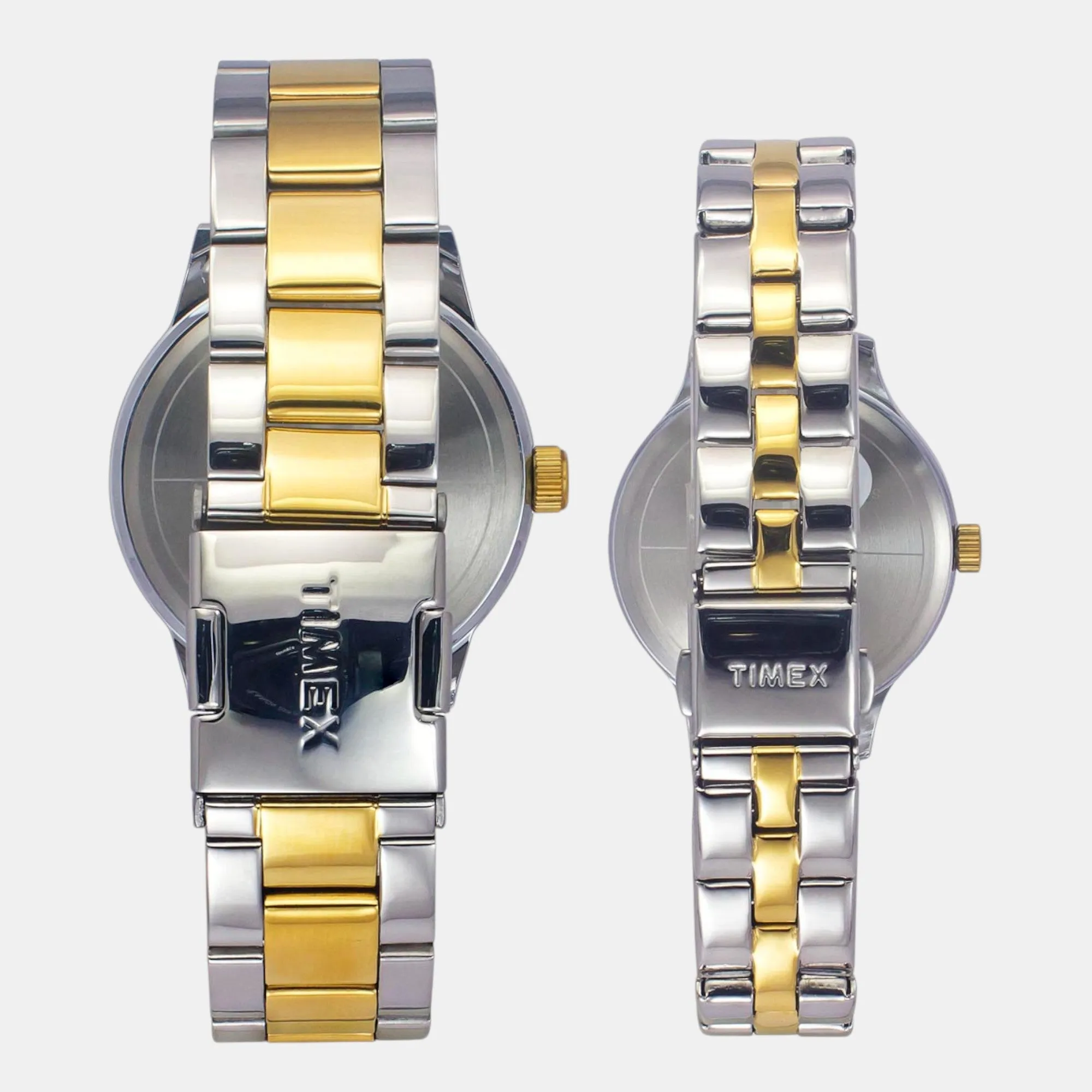 Couple Quartz Teal Dial Multi-Function Stainless Steel Watch TW00PR315