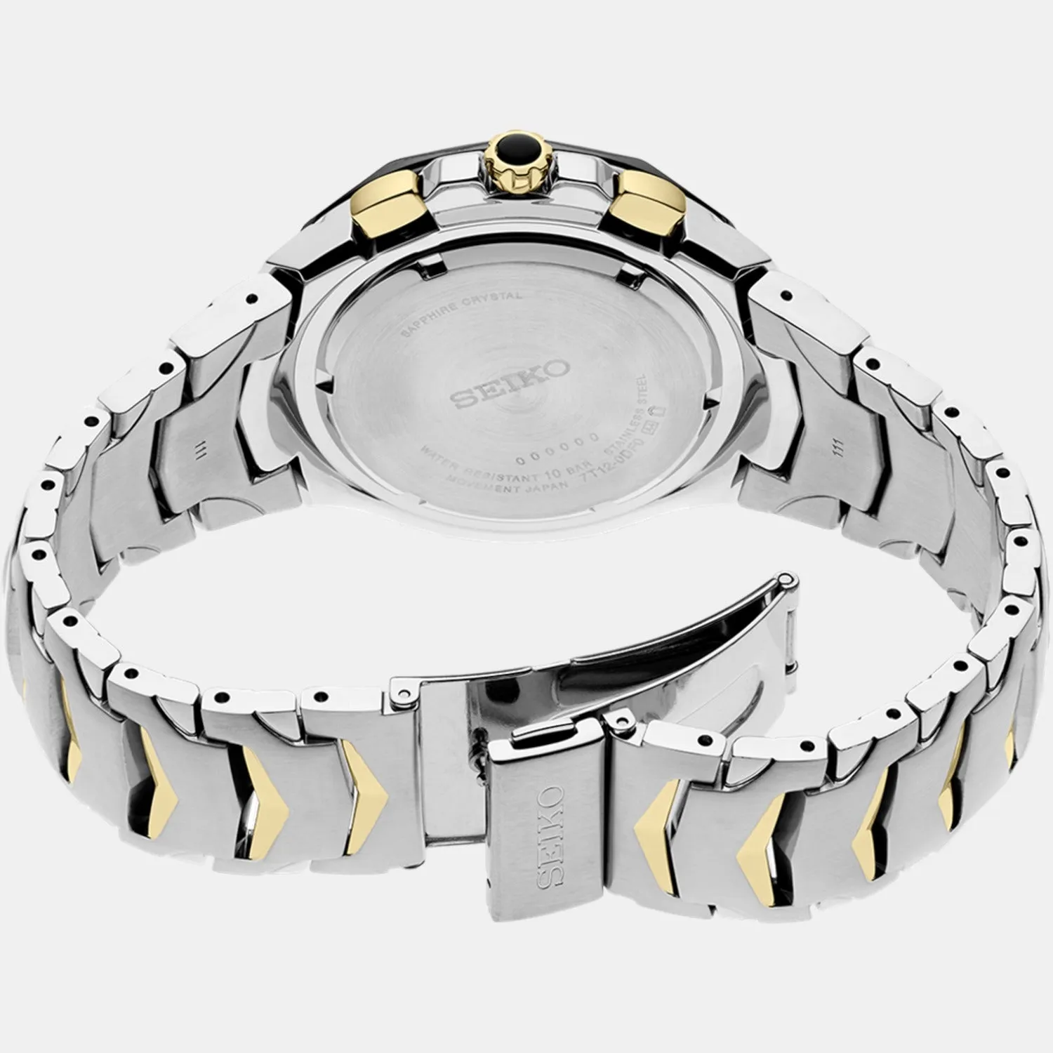 Coutura Men Quartz Black Dial Chronograph Stainless Steel Watch SRWZ26P9