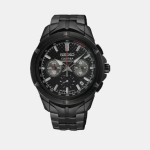 Coutura Men Quartz Black Dial Chronograph Stainless steel Watch SSB443P1