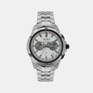 Coutura Men Quartz White Dial Chronograph Stainless steel Watch SSB433P9