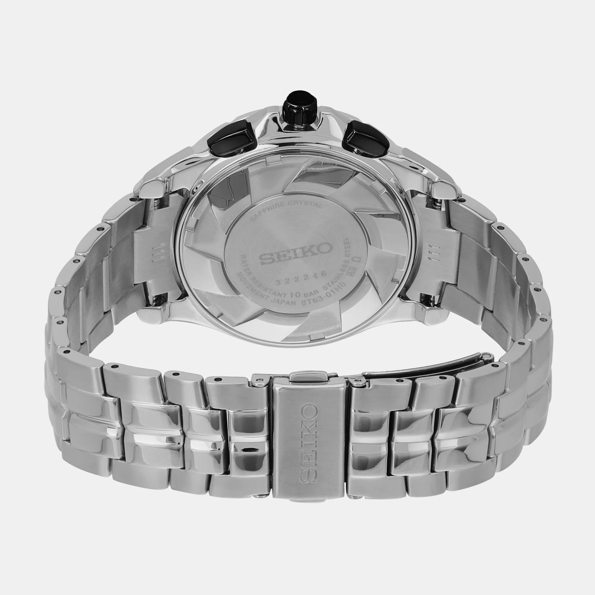 Coutura Men Quartz White Dial Chronograph Stainless steel Watch SSB433P9