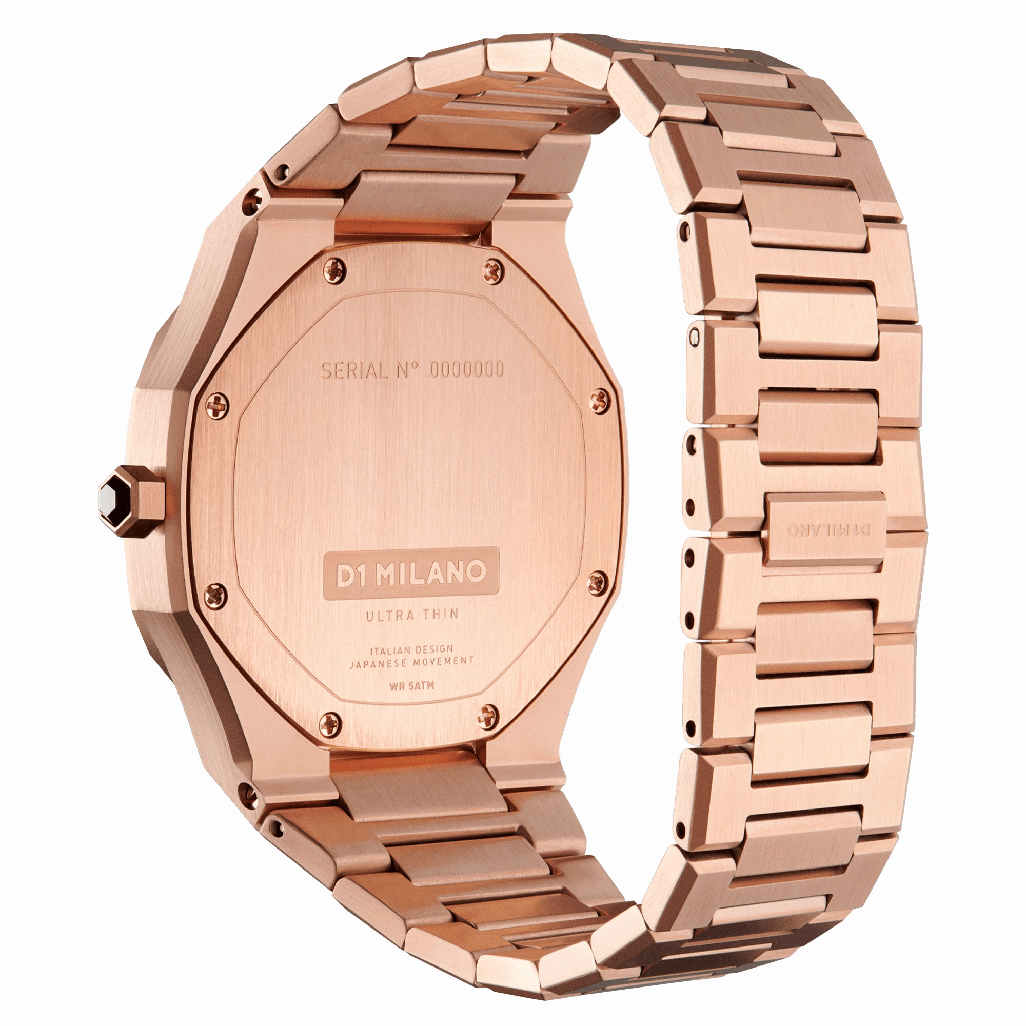 D1 Milano Ultra Slim 34mm Rose Cloud Watch UTBL09