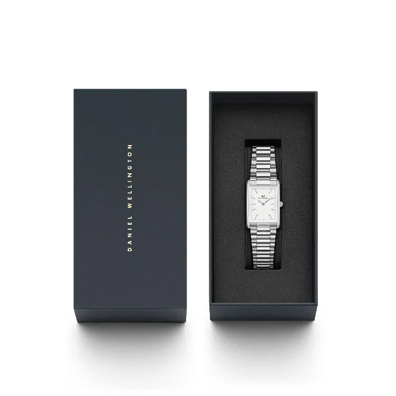 Daniel Wellington Bound 3-Link Silver Watch 32x22mm