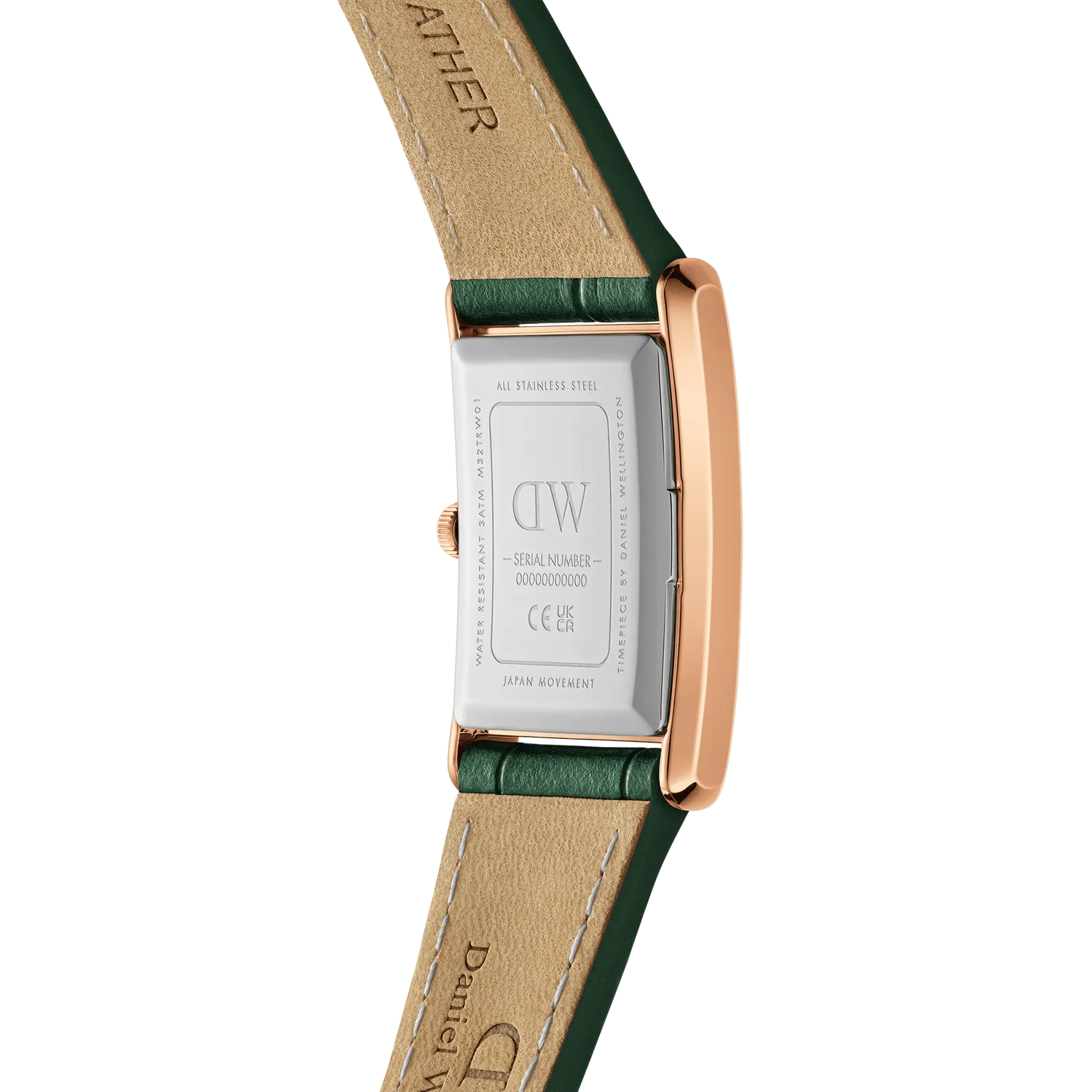 Daniel Wellington Bound Crocodile Emerald Sunray Rose Gold Watch DW00100694