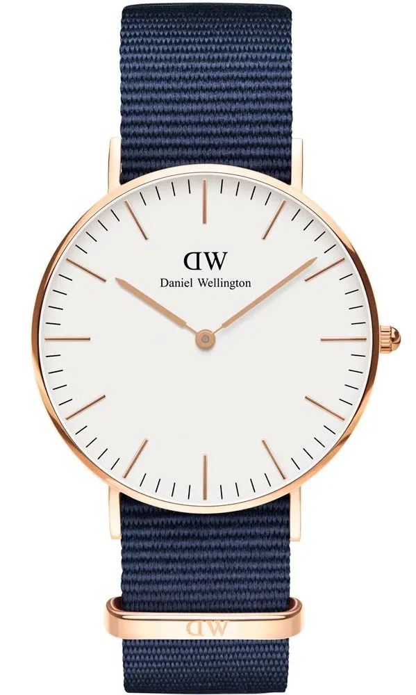 Daniel Wellington Classic 36mm Bayswate White Dial Watch DW00100279