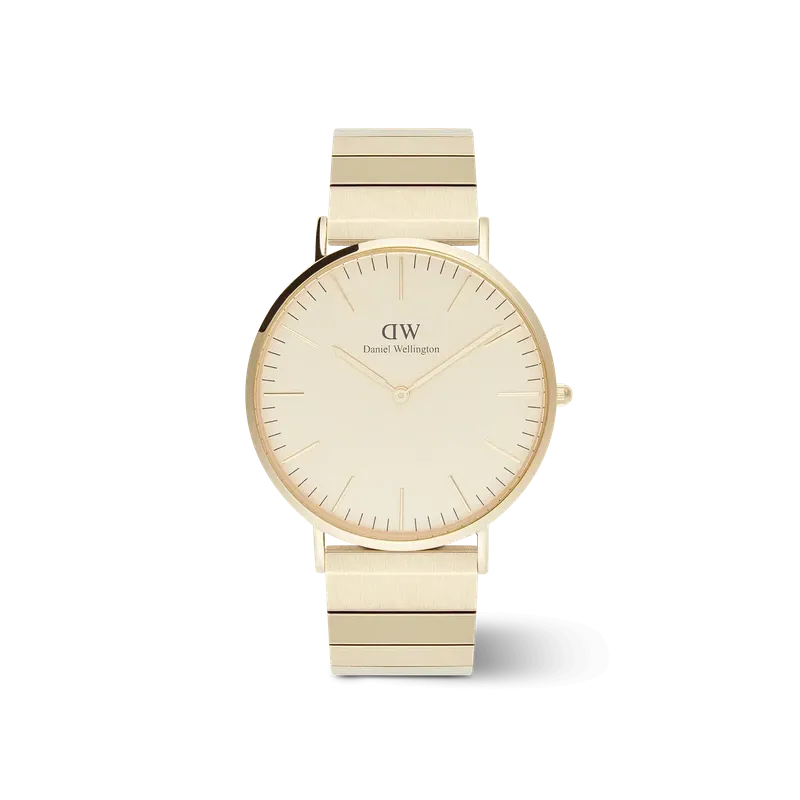 Daniel Wellington Classic Piano Link Gold Unitone Watch 40mm