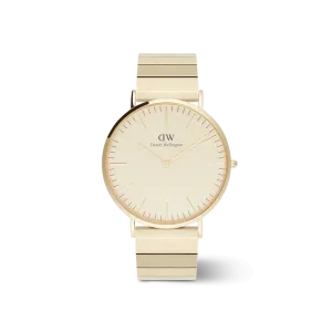 Daniel Wellington Classic Piano Link Gold Unitone Watch 40mm