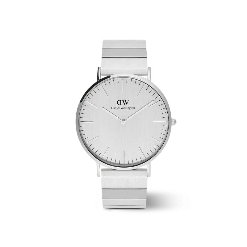 Daniel Wellington Classic Piano Link Silver Unitone Watch 40mm