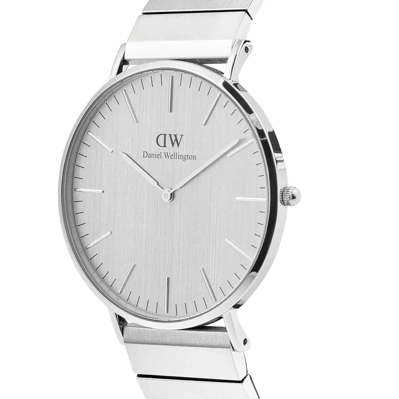 Daniel Wellington Classic Piano Link Silver Unitone Watch 40mm