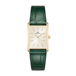 Daniel Wellington Crocodile-Embossed Champagne Gold Elegance Watch DW00100695