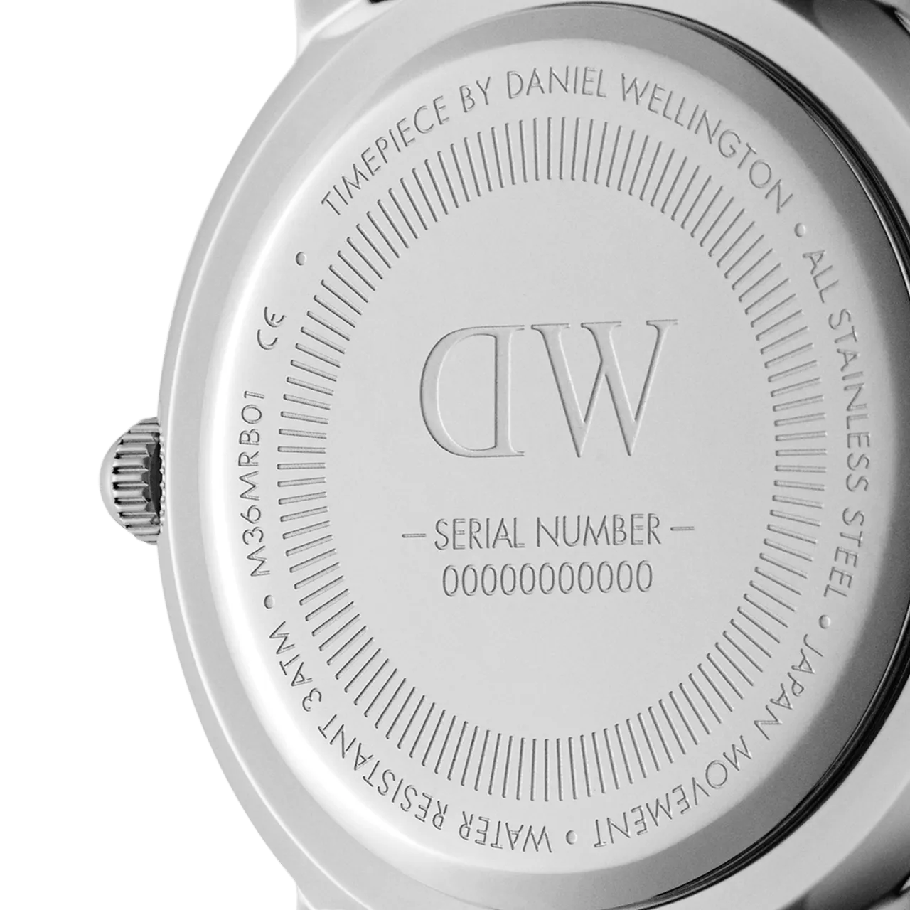 Daniel Wellington Iconic Black NATO White Dial Watch DW00100677