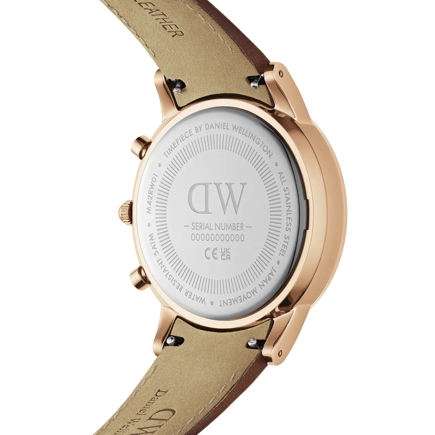 Daniel Wellington Iconic Chronograph 42mm Mawes Amber Sunray Watch DW00100640