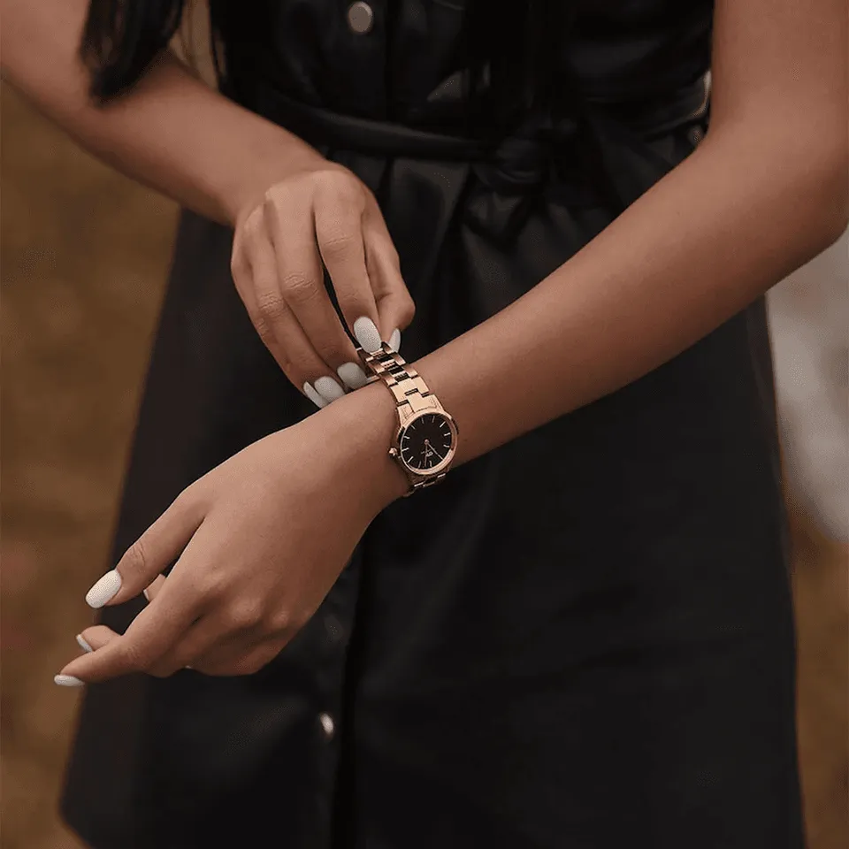 Daniel Wellington Iconic Link 32mm RG Black DW00100212