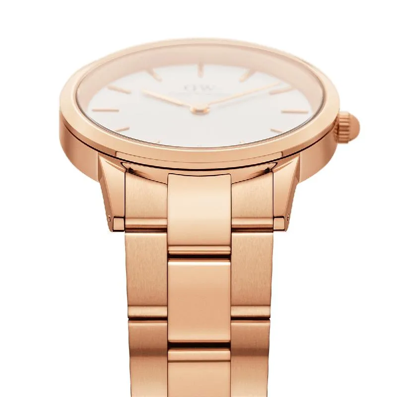 Daniel Wellington Iconic Link Rose Gold Watch 28mm