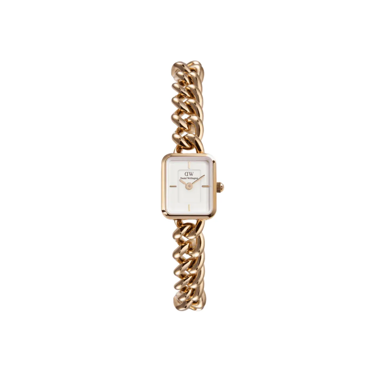 Daniel Wellington Jolie Rose Gold Chain White Dial Watch DW00100835