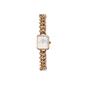 Daniel Wellington Jolie Rose Gold Chain White Dial Watch DW00100835