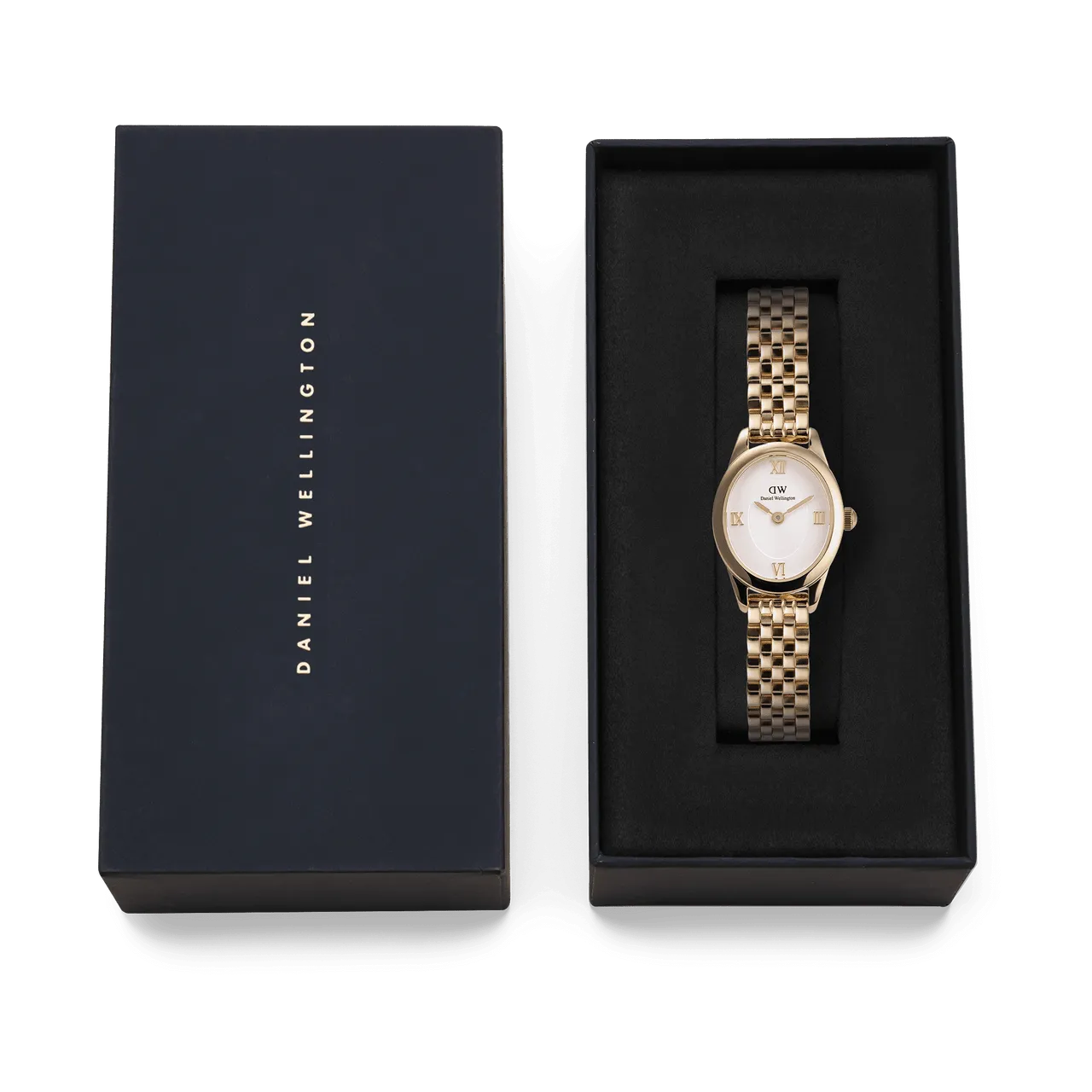 Daniel Wellington Ophelia Mini Beans Link White Dial Watch DW00100803