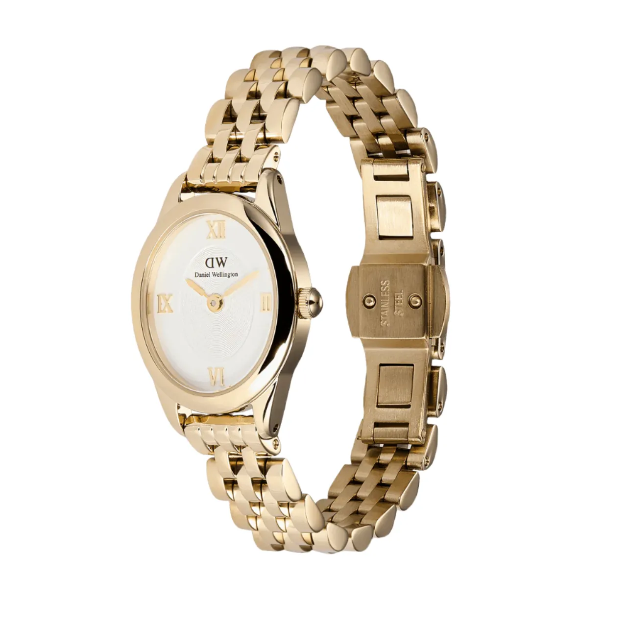Daniel Wellington Ophelia Mini Beans Link White Dial Watch DW00100803