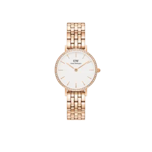 Daniel Wellington Petite 28mm Bezel 5-Link White Watch DW00100666