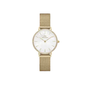 Daniel Wellington Petite 28mm Bezel Mesh White Watch DW00100662