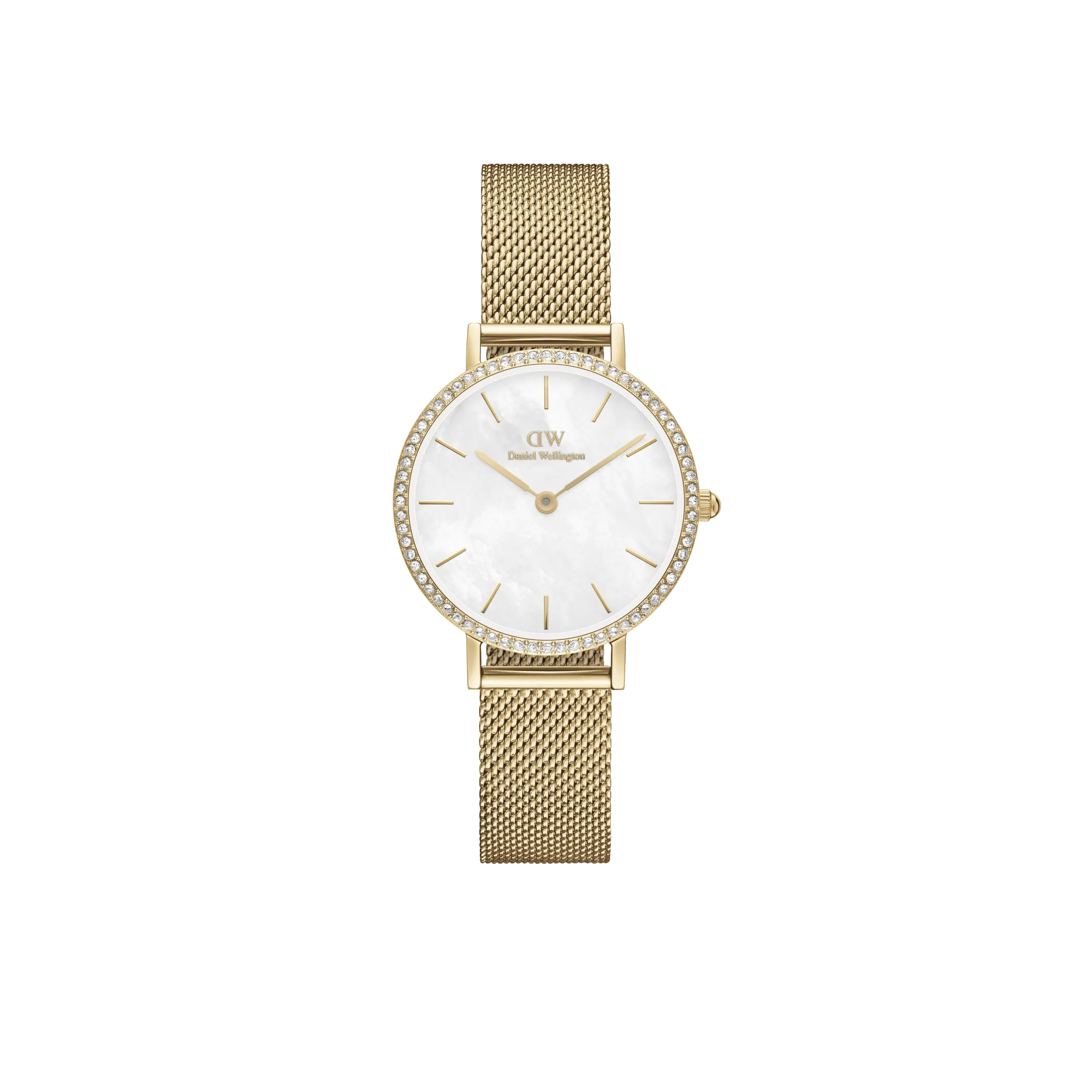 Daniel Wellington Petite 28mm Bezel Mesh White Watch DW00100662
