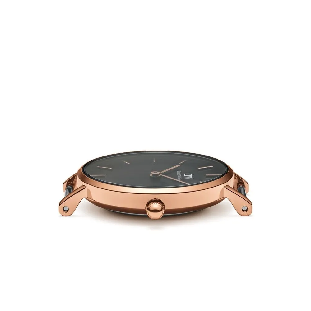 Daniel Wellington Petite 28mm York Black Dial Watch DW00100226