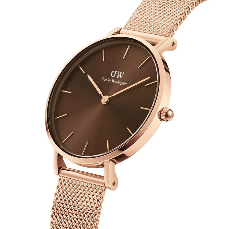 Daniel Wellington Petite Amber Mesh Watch