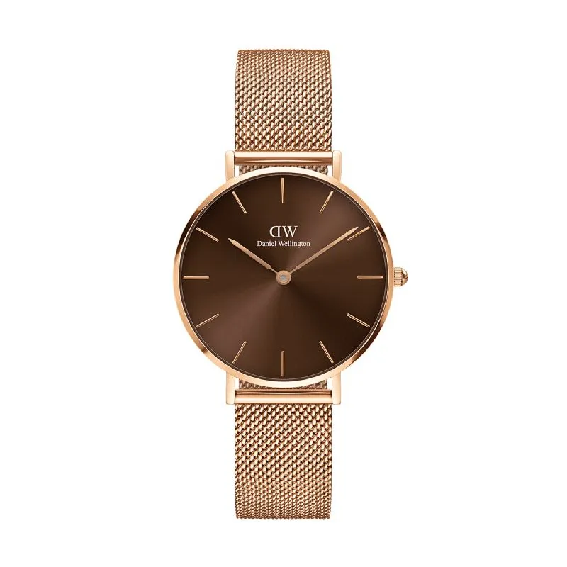 Daniel Wellington Petite Amber Mesh Watch
