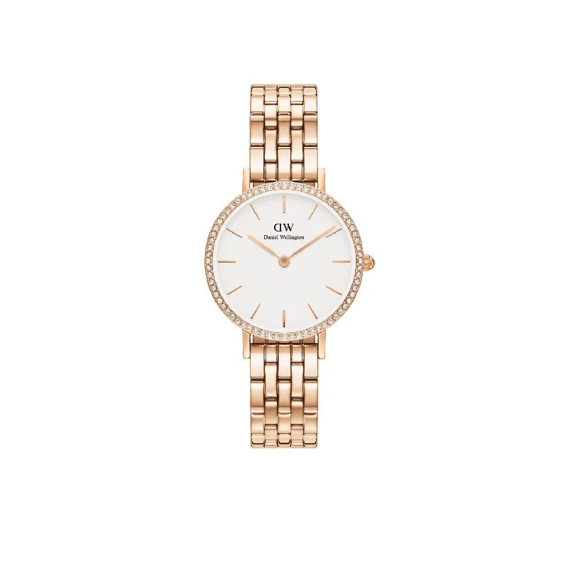 Daniel Wellington Petite Lumine Bezel 5-Link Melrose 28mm