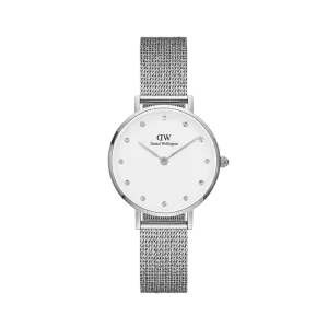 Daniel Wellington Petite Lumine Pressed Sterling Silver Watch 28mm