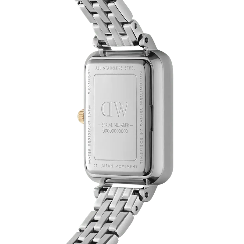 Daniel Wellington Quadro Lumine 5-link two-tone Watch 20x26mm