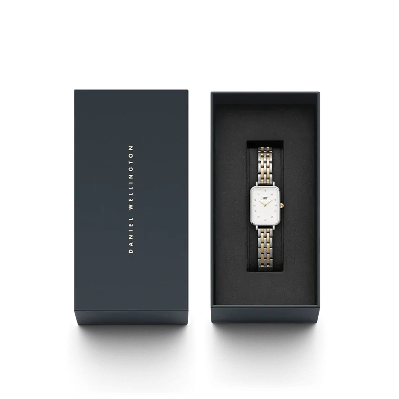 Daniel Wellington Quadro Lumine 5-link two-tone Watch 20x26mm