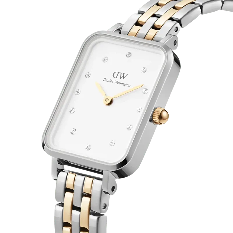 Daniel Wellington Quadro Lumine 5-link two-tone Watch 20x26mm