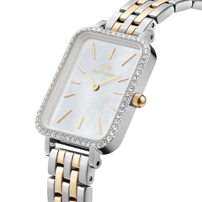 Daniel Wellington Quadro Lumine Bezel Two-Tone MOP 26mm