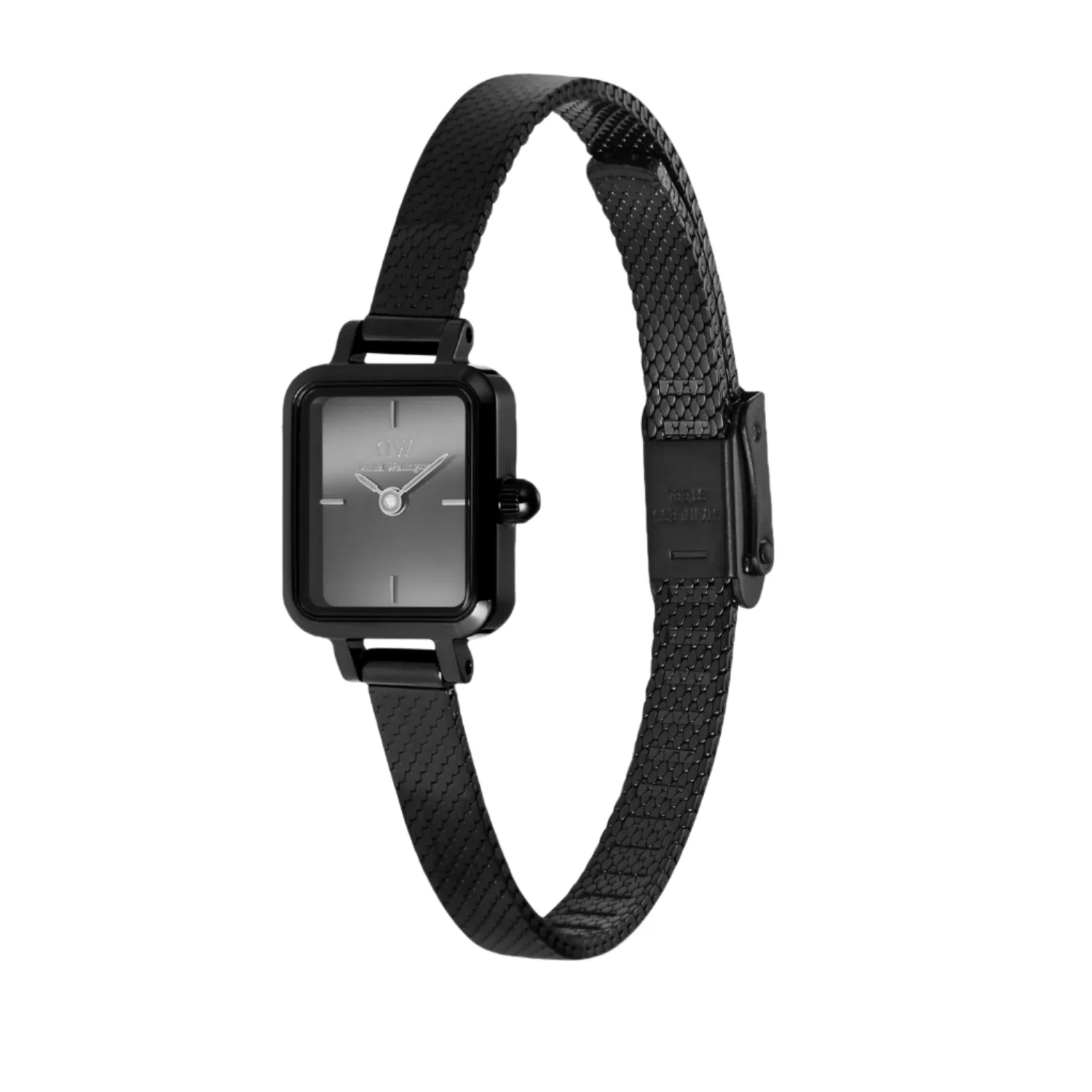 Daniel Wellington Quadro Mini Mirror Reflection Black Dial Watch DW00100802